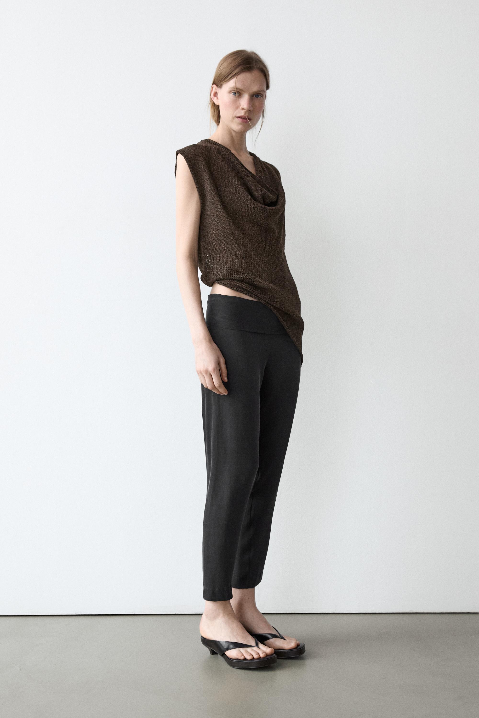 Silk blend leggings